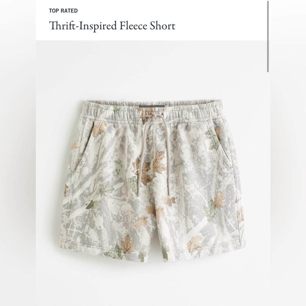 Thrift-Inspired Fleece Short